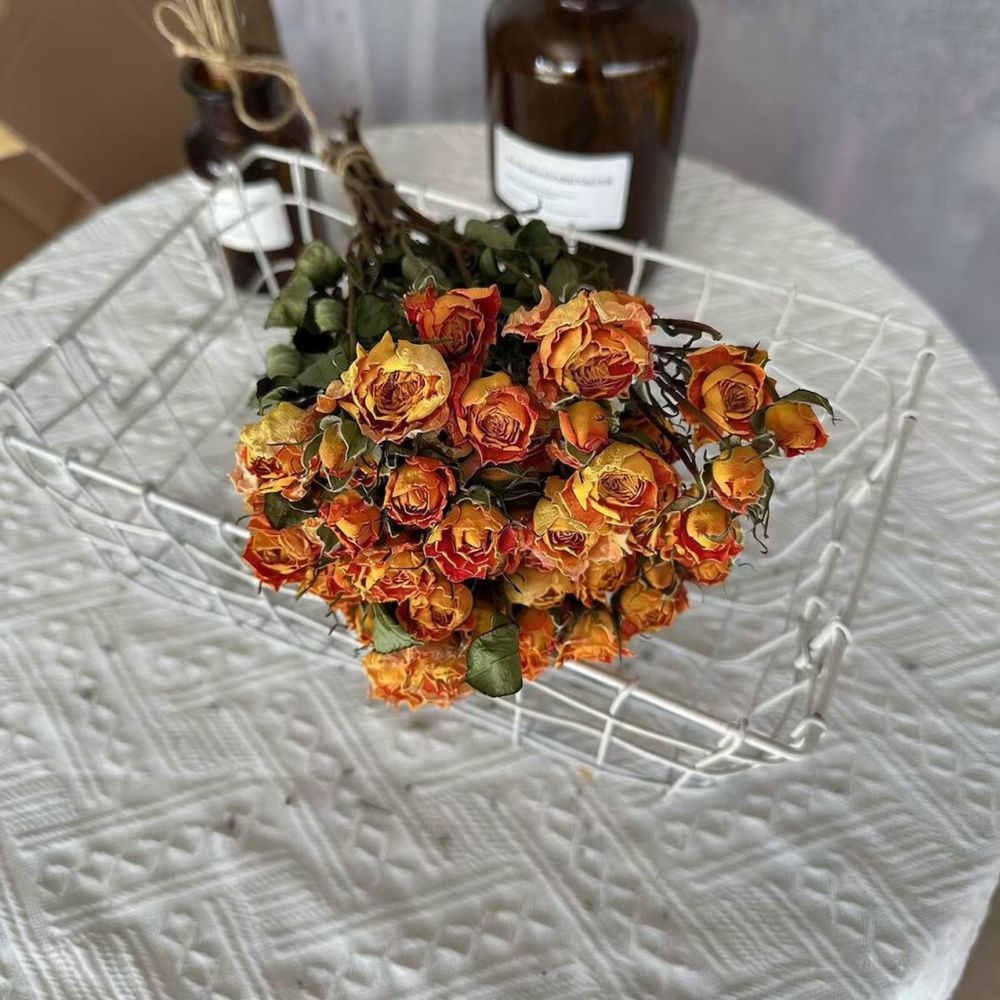 Dried Flower Bunch - Mazzo di rose naturali stabilizzate, fiori