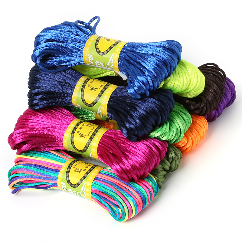 Ribbon Wired Satin - 2.5 millimetri 20m Satin Rattail Seta