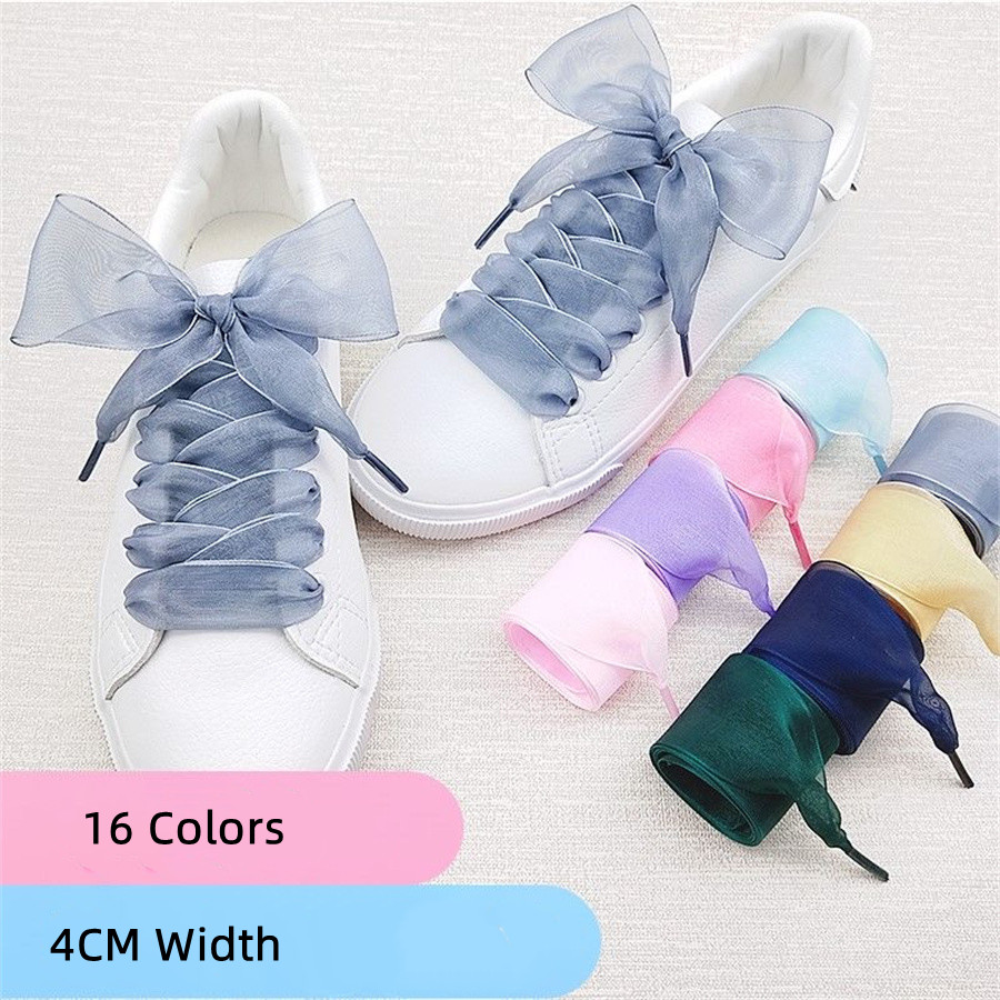 Ribbon Wired Satin - 1 Paio di Lacci per Scarpe