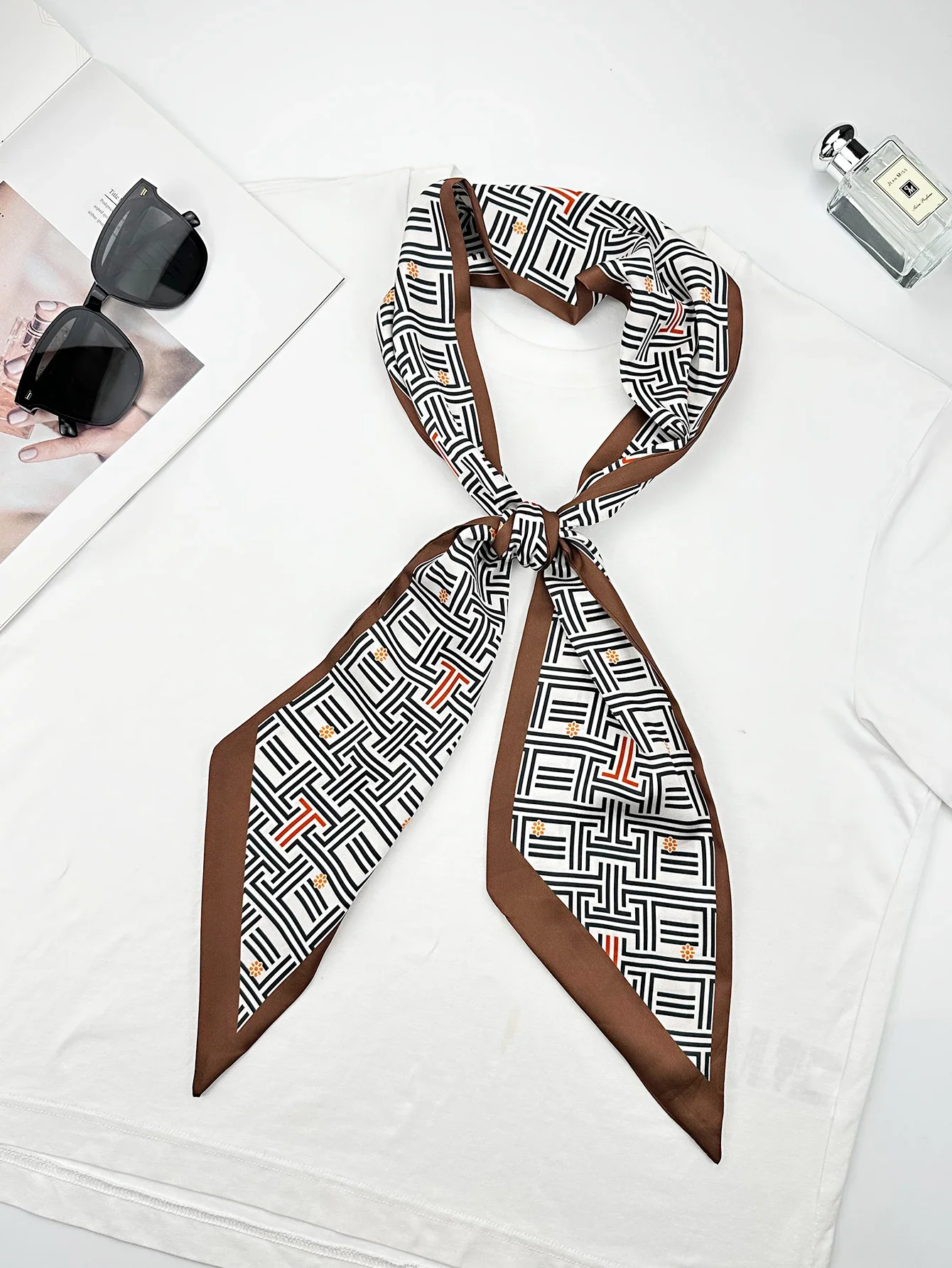 Sciarpe di seta magre con geom - Ribbon Wired Satin recensione e prezzo