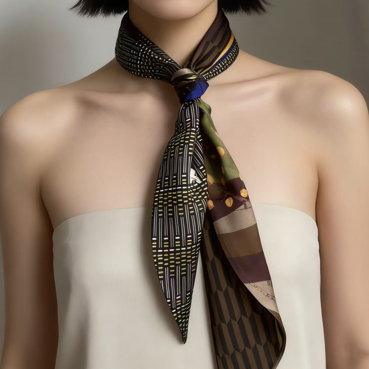Foulard di lusso in seta satin - Ribbon Wired Satin recensione e prezzo