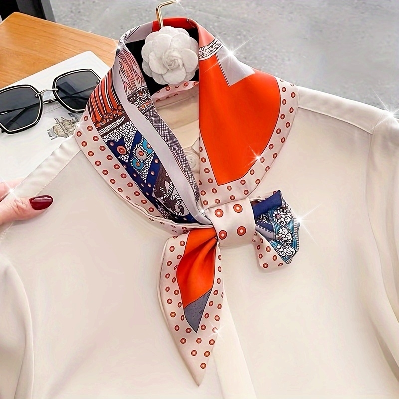 Boho Chic arancione stampa flo - Ribbon Wired Satin recensione e prezzo