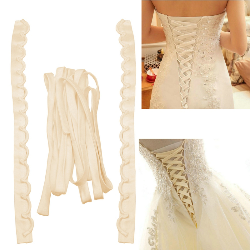 3 pz/set abito da sposa in ras - Ribbon Wired Satin recensione e prezzo